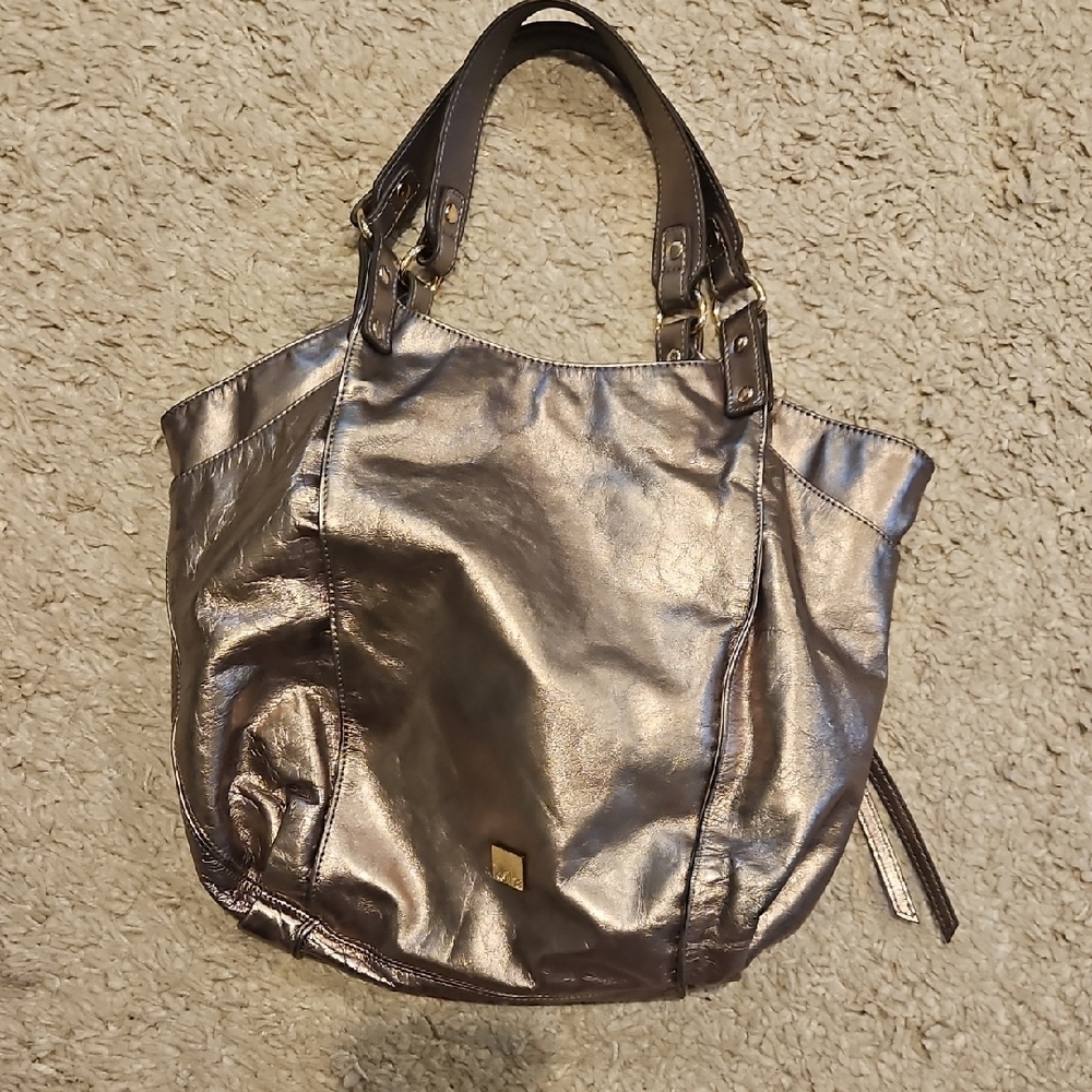 Kooba Metallic Pewter Women's Bag